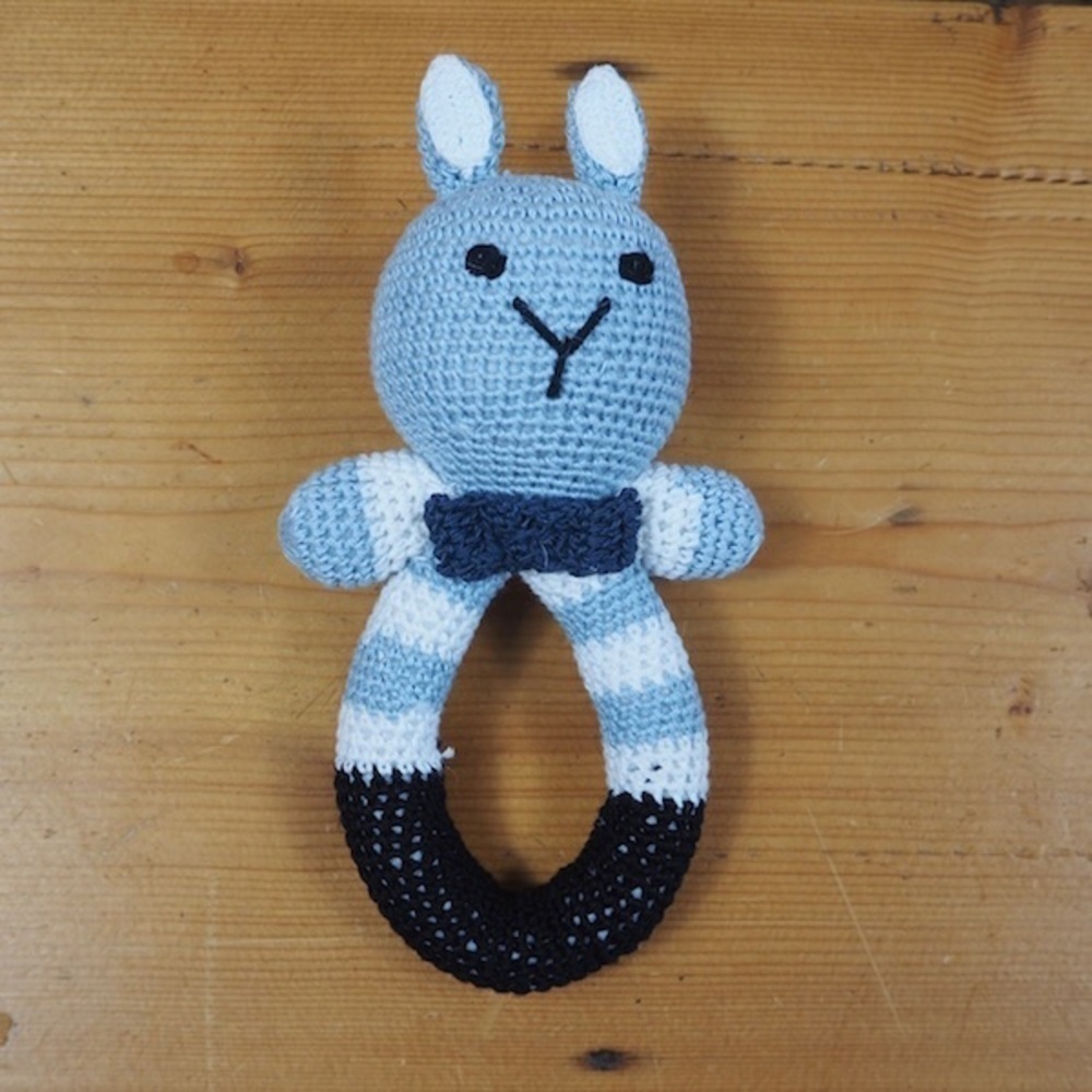 BABY Bunny Crocheted Rattle